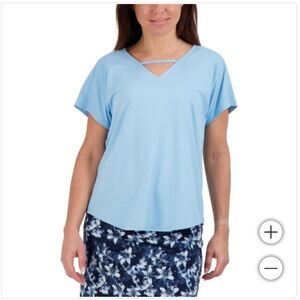 NWT Tranquility by Colorado Clothing Ladies' Blue V-neck Top